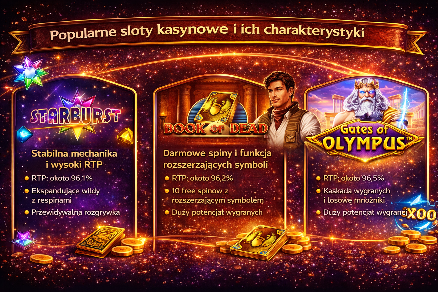 Sloty do wykorzystania 10 darmowych spinów